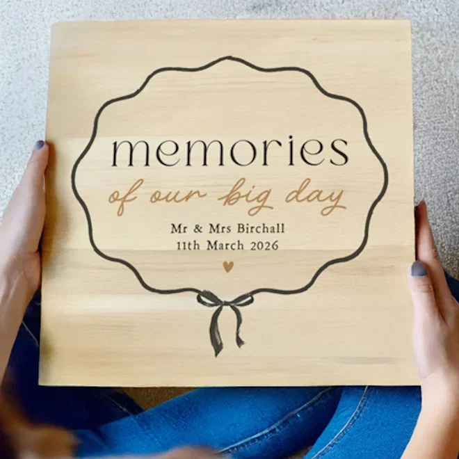 Personalised Wedding Memories Keepsake Box