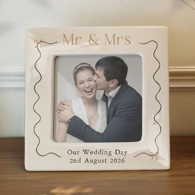 Personalised Ceramic 4x4-Inch Wedding Photo Frame £ 14.99 1 Click & Collect Unavailable Click & Collect is only available on selected items.