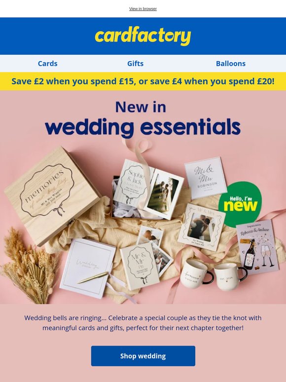 New in wedding essentials! 🤩