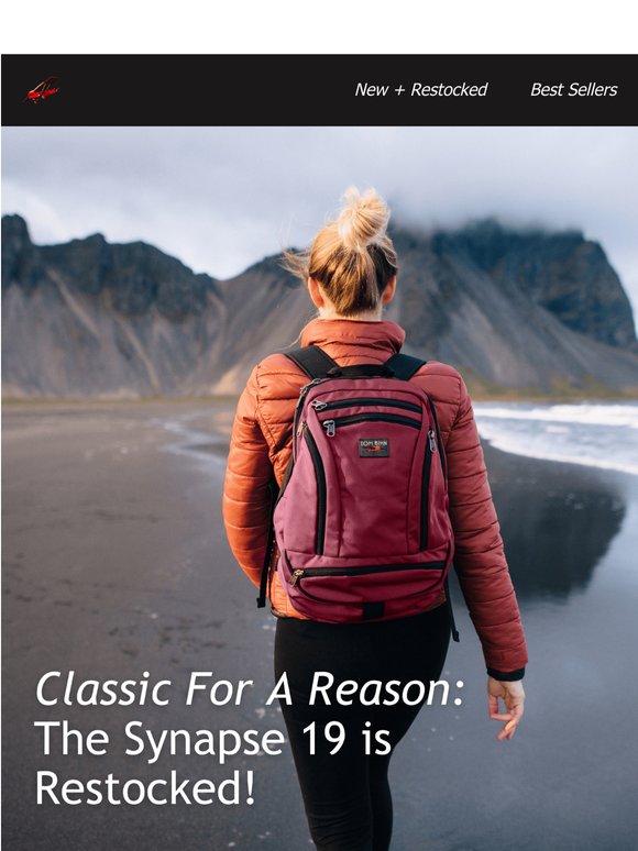 Small backpack. Serious Following.