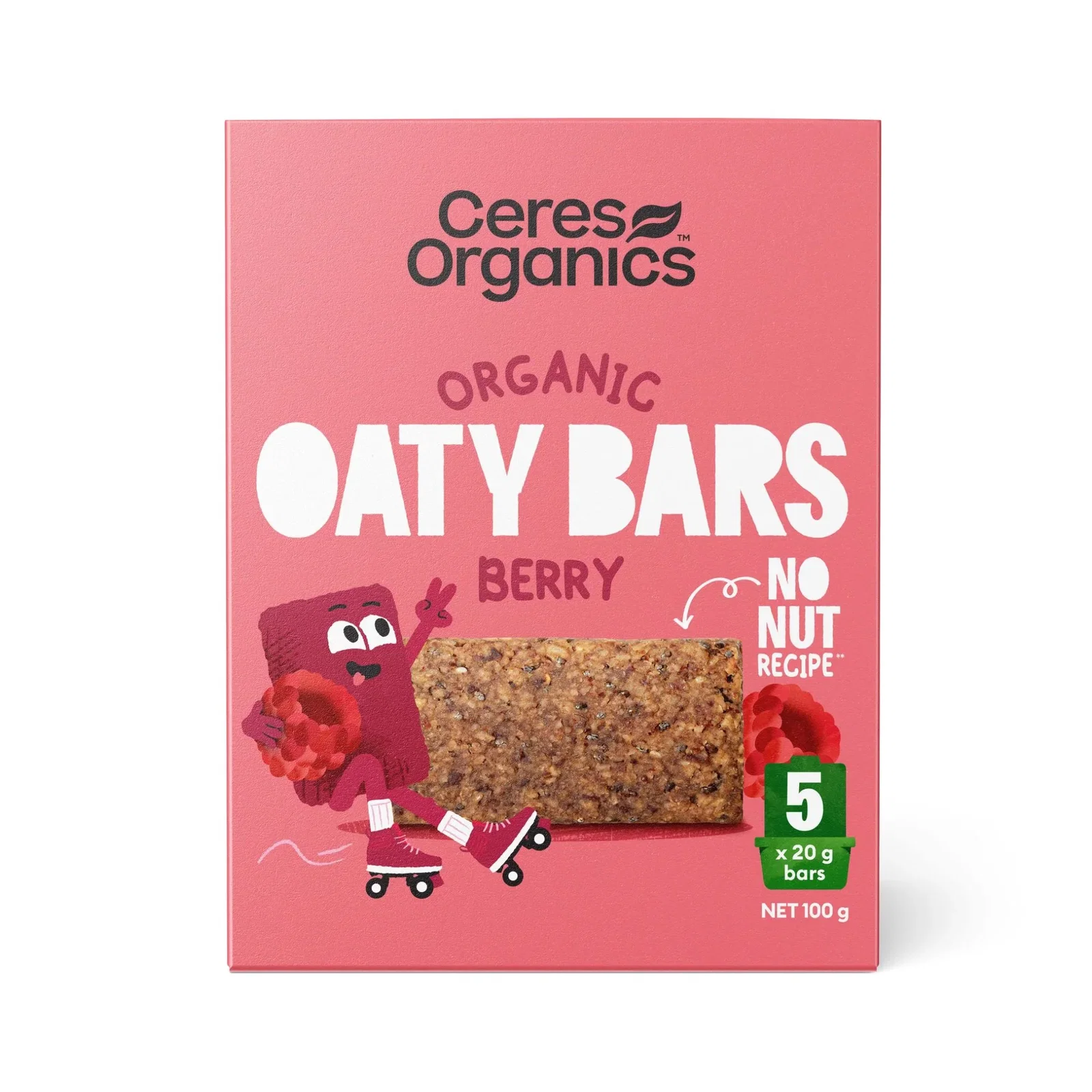 Image of Ceres Organics Organic Oaty Bars Berry 5x20g
