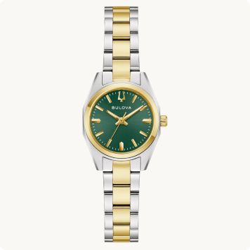 Bulova Surveyor Green Dial Two Tone 98L329