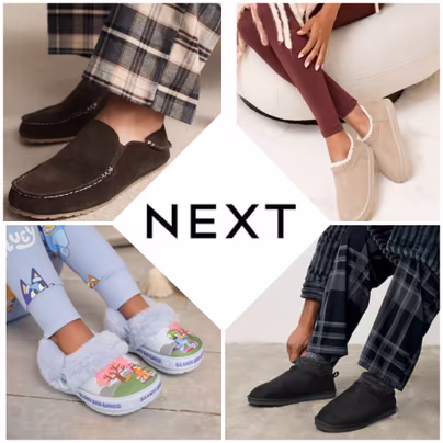 New Lines Added & Further Reductions In Next Slippers Sale...