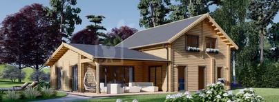 5 Bedroom / 3 Bathroom Log Cabin House - DARLA...