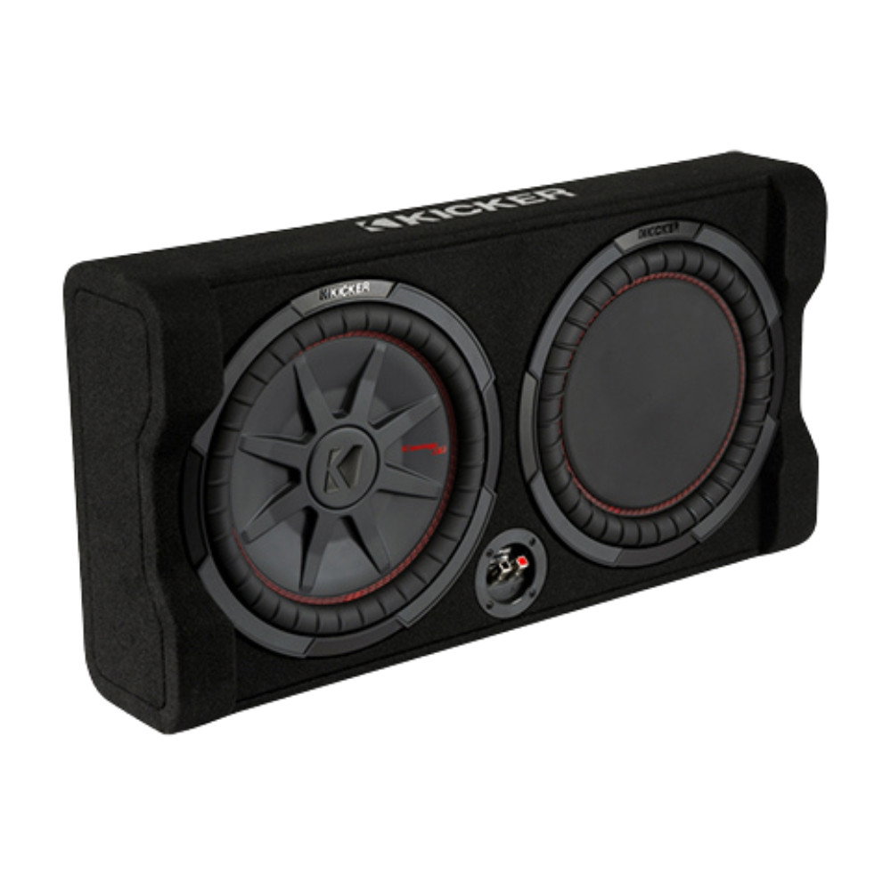 Image of Kicker 48TRTP122 Sealed Down-Firing 12 Inch CompRT 2-Ohm Subwoofer Enclosure