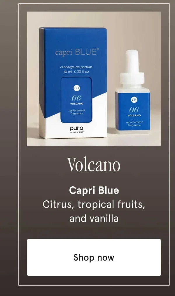 Volcano | Capri | Blue Citrus, tropical fruits, and vanilla | Shop now