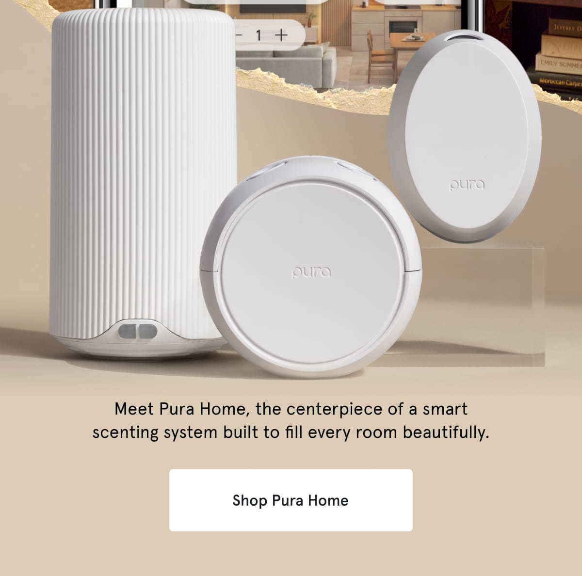 Meet Pura Home, the centerpiece of a smart scenting system built to fill every room beautifully. Shop Pura Home