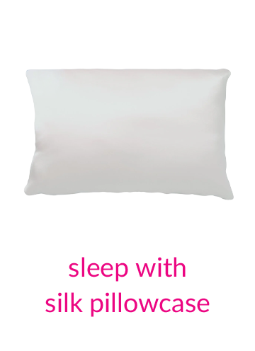 sleep with a silk pillowcase