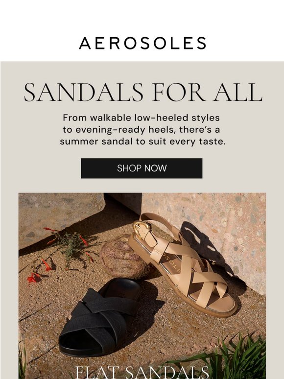 Sandals for everyone, in every heel height