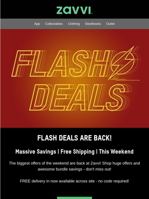 ⚡Flash Deals are BACK!! Free Delivery Across Site⚡