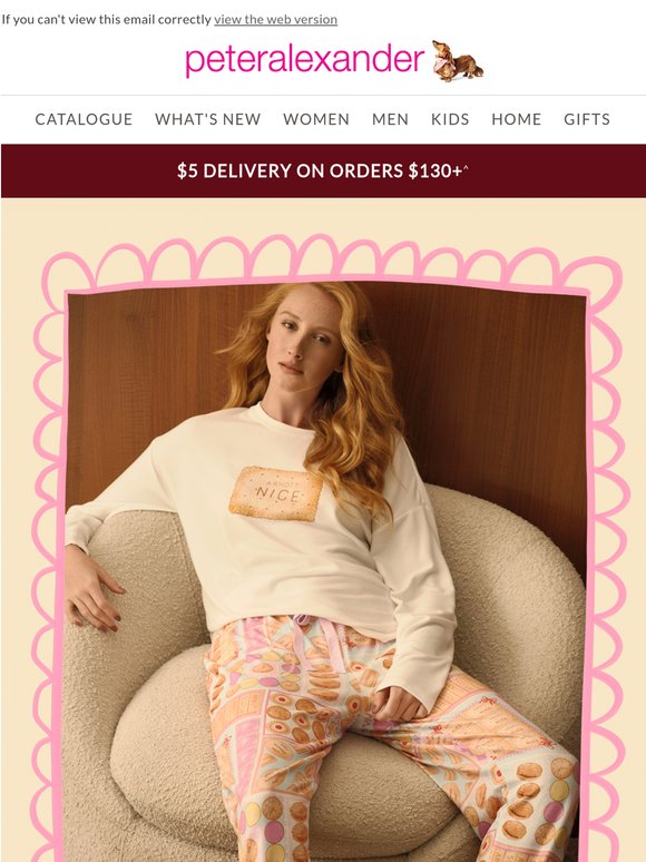An assortment of Arnott's PJs!