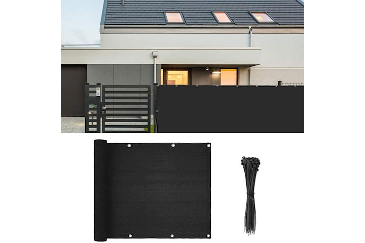 Balkongskjerm 90x500 cm – UV-beskyttelse & Innsynsskjerming for Utendørsbruk