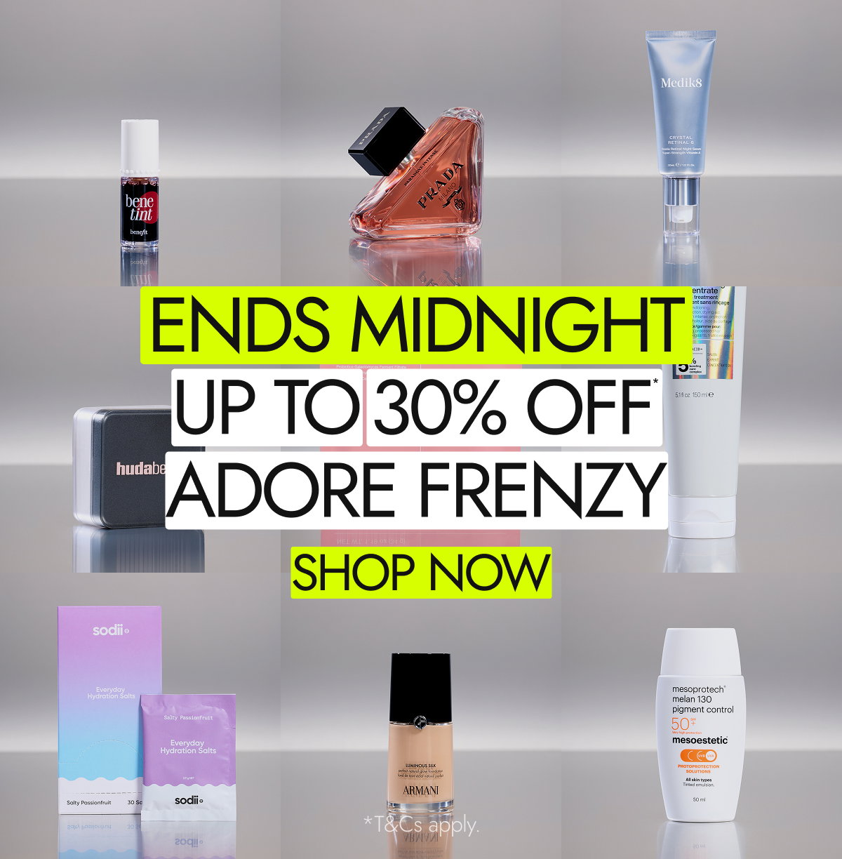 Up to 30% off. Shop now. Ends Midnight.