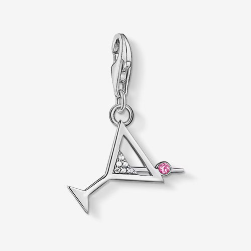 Thomas Sabo Women's Sterling Silver Synthetic Cubic Zirconia Cocktail Charm Pendant