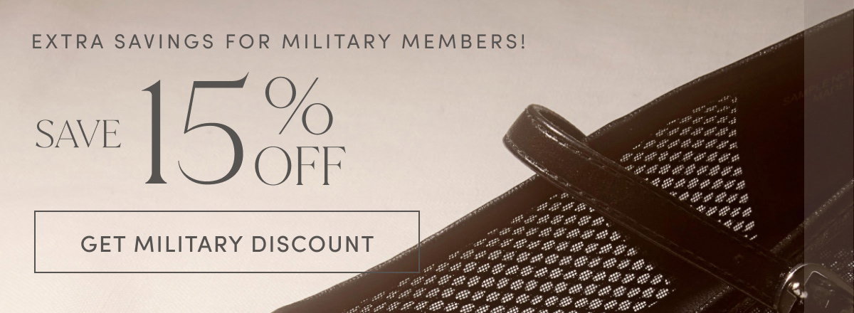 Extra Savings For Military Members! Save 15% Off | Get Military Discount