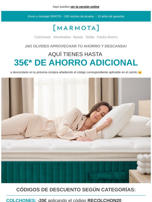 ¡Date prisa y aprovecha tu AHORRO ADICIONAL de hasta 35€!