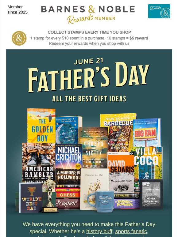 Give Dad the Gift of a Good Story
