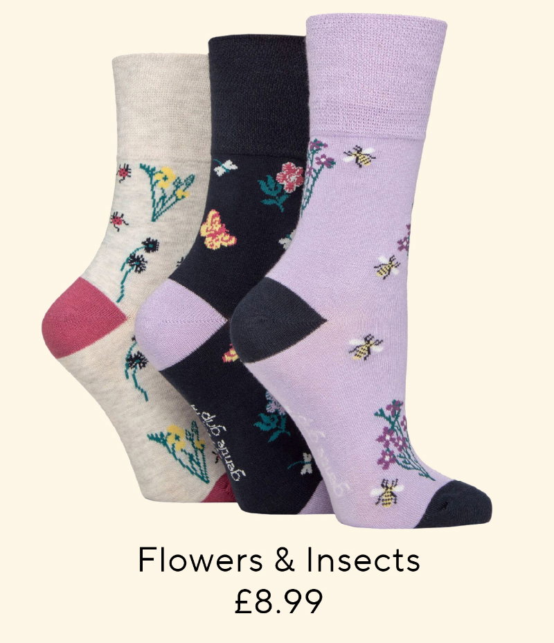 Flowers & Insects Socks