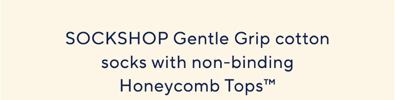SOCKSHOP Gentle Grip cotton socks with non-binding Honeycomb Tops™