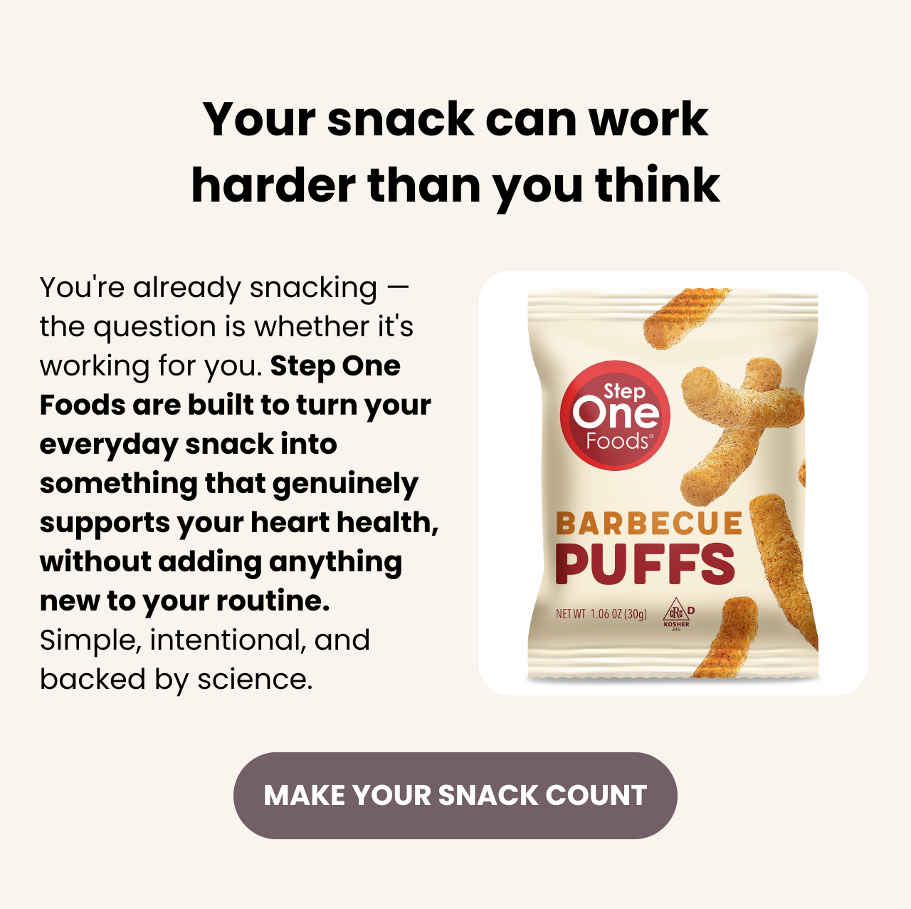 Your snack can work harder than you think