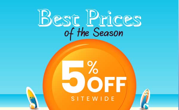 5% OFF on all orders