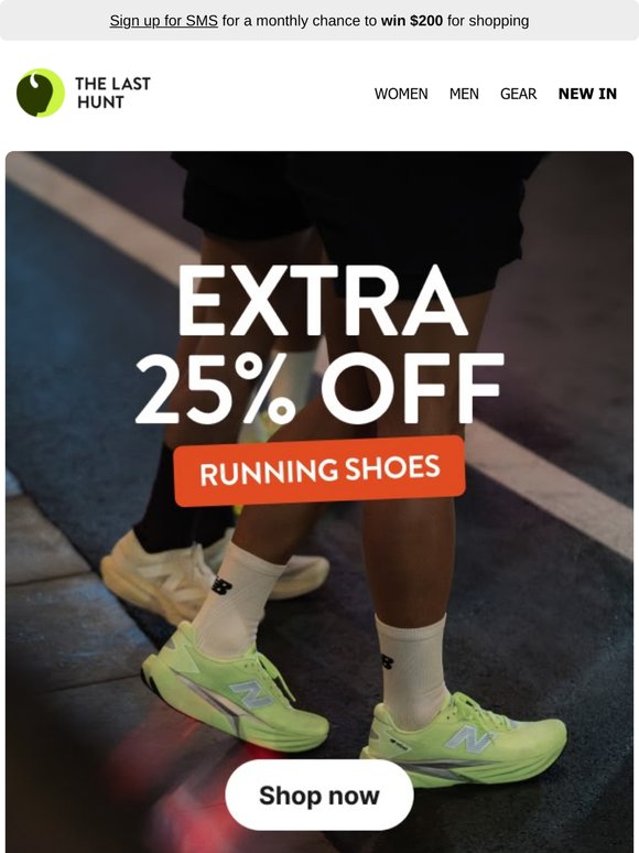 Running shoes: EXTRA 25% off