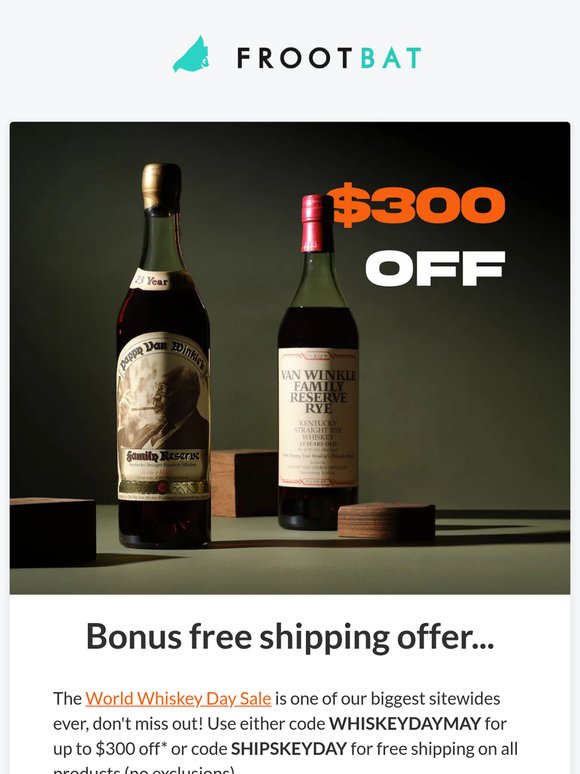 World Whiskey Day Sale Ends Soon