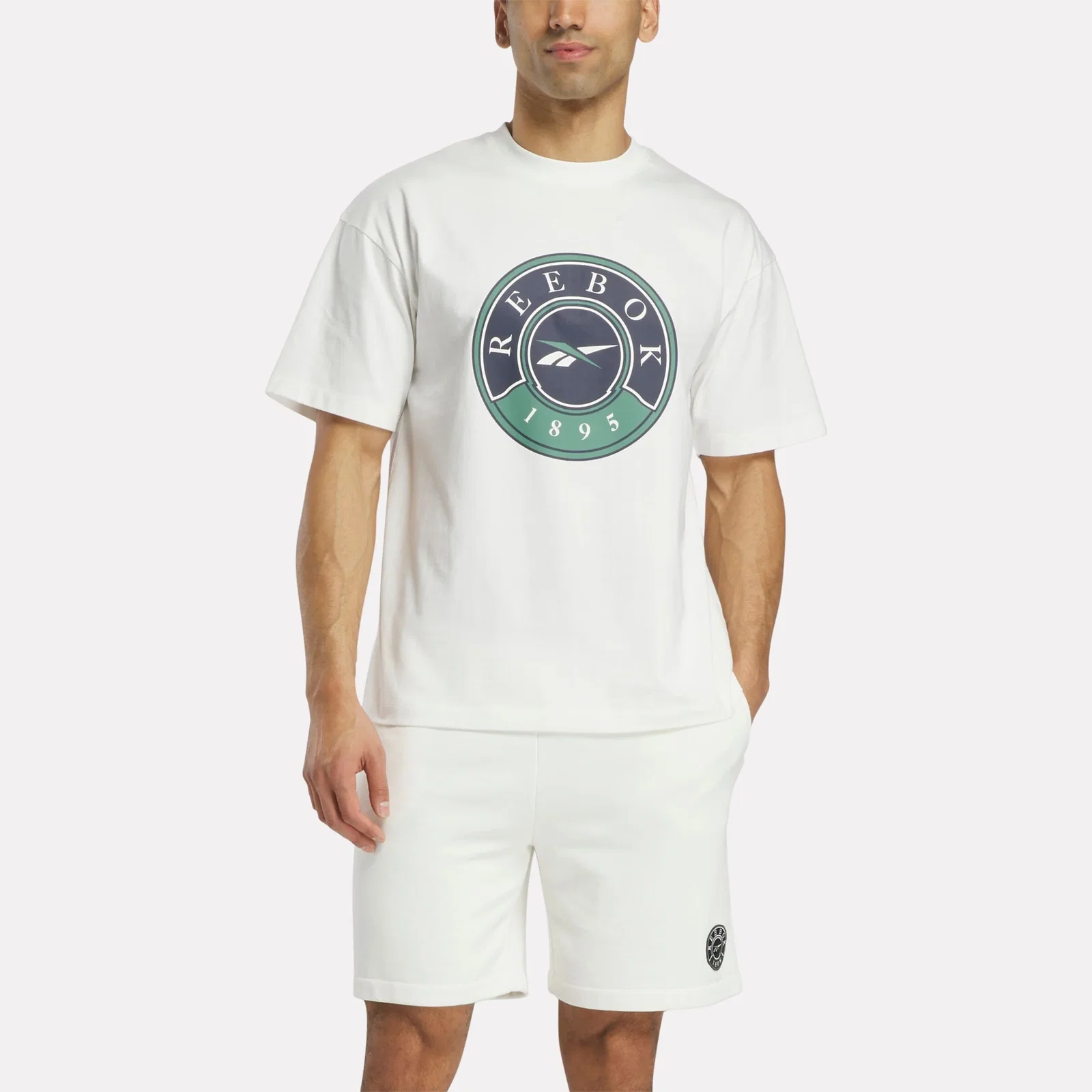 Image of REEBOK APPAREL MEN Lawn Club T-Shirt MEN CHALK