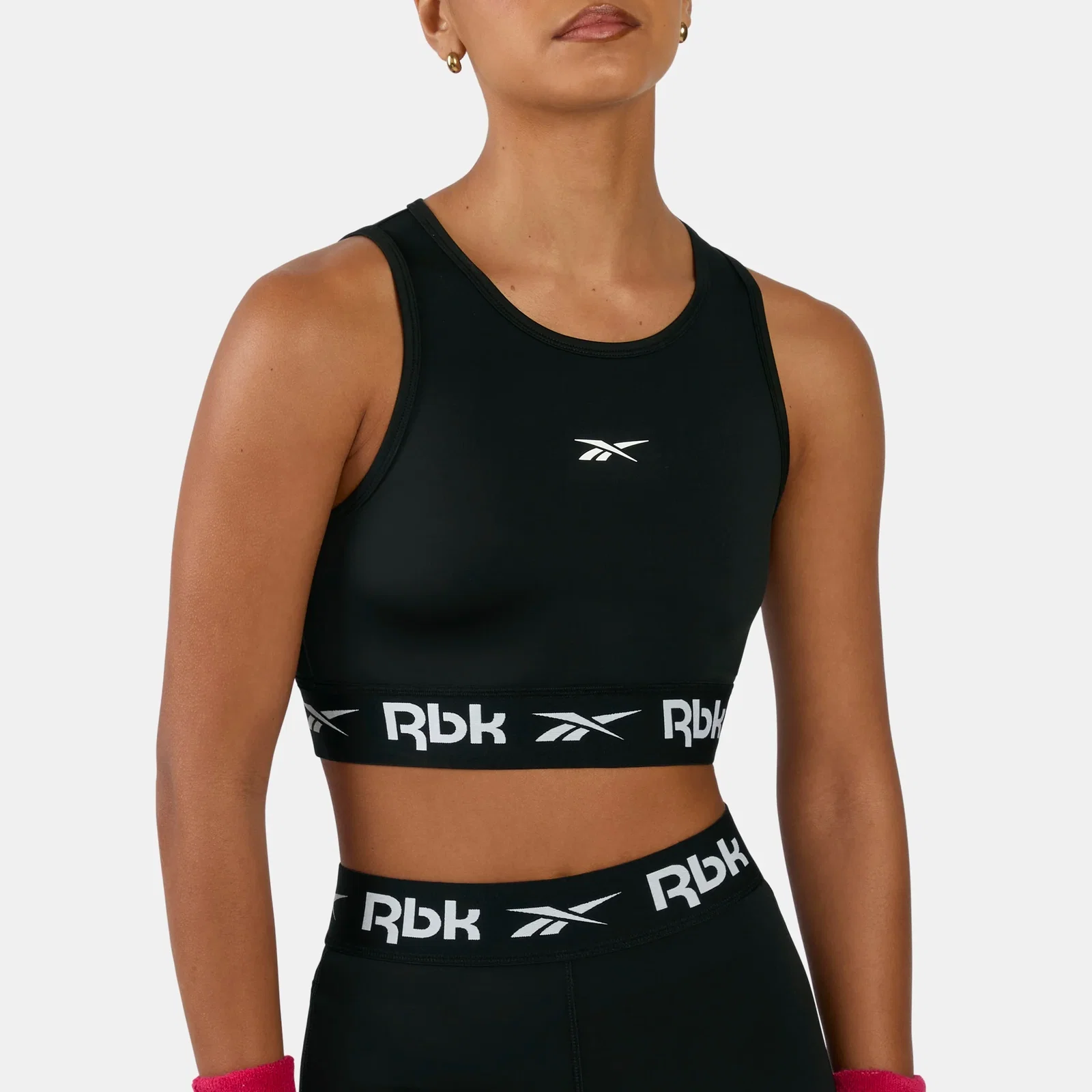 Image of REEBOK APPAREL WOMEN ID Train Cutout Bralette BLACK