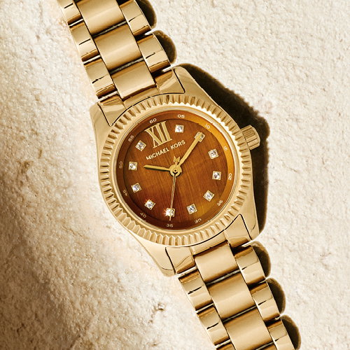 Michael Kors Lexington Women's 26mm Gold Tone Bracelet Watch