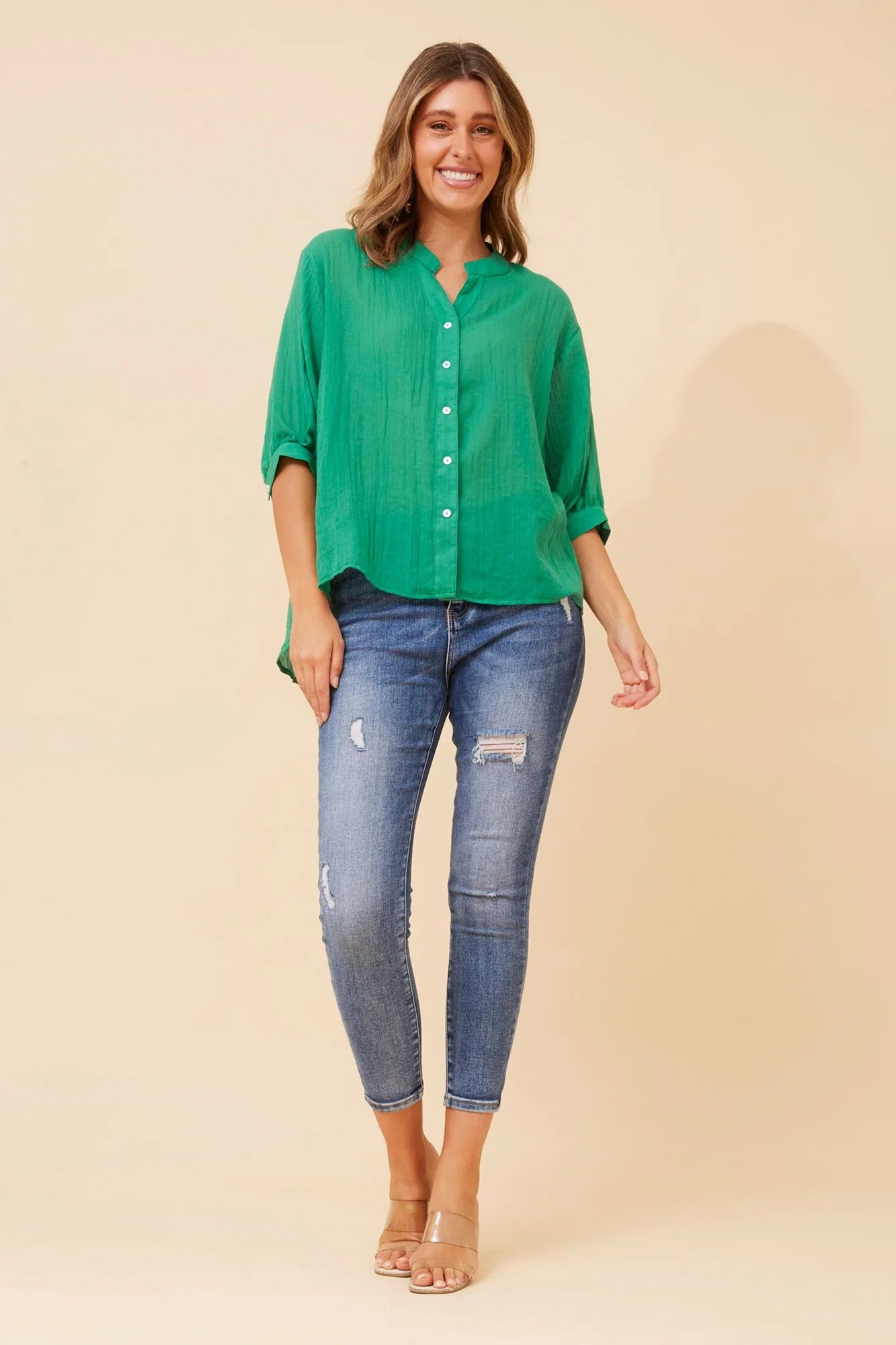 Image of BELINA SOLID SHIRT