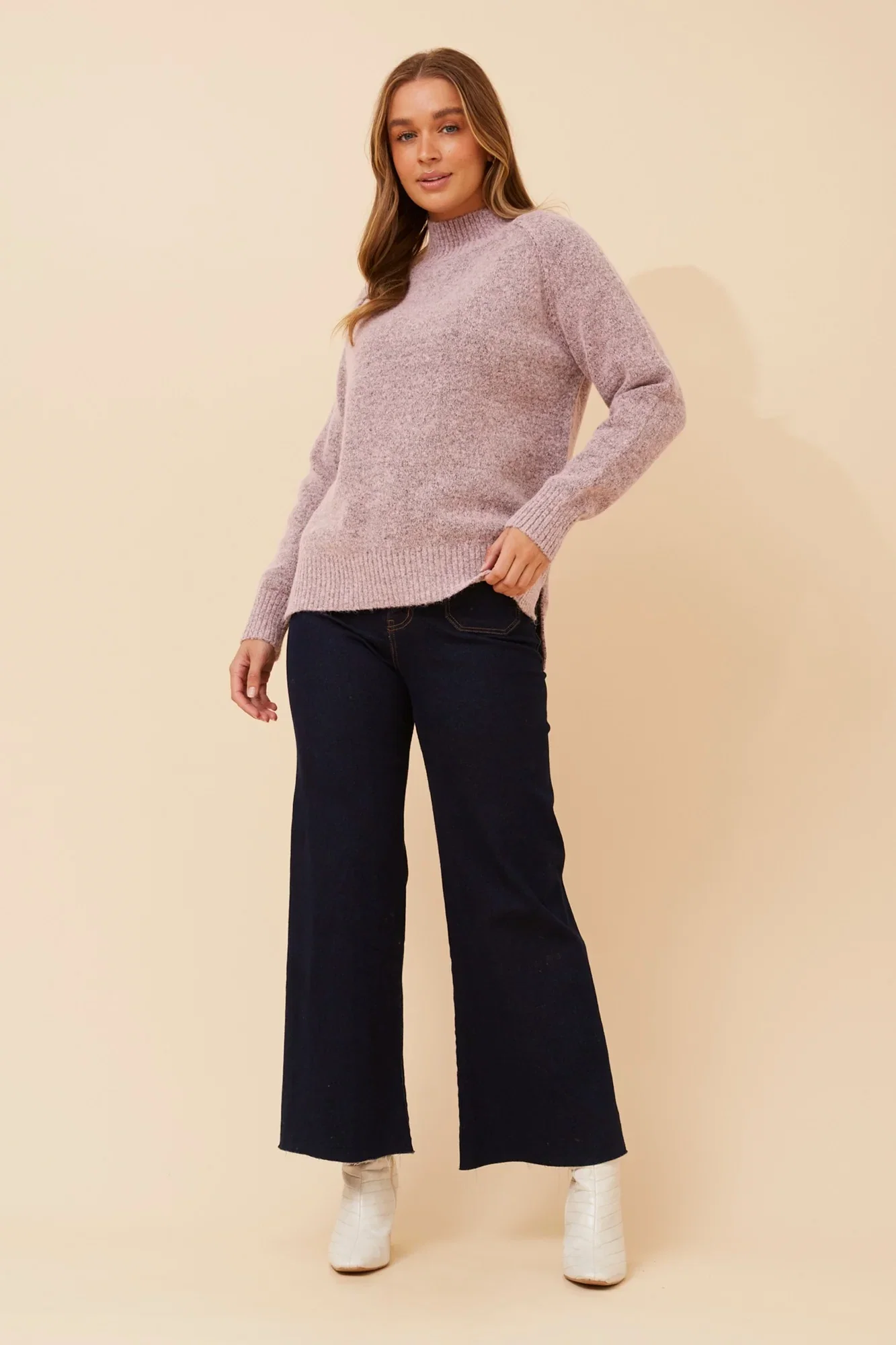 Image of GRETCHEN SOLID KNIT JUMPER