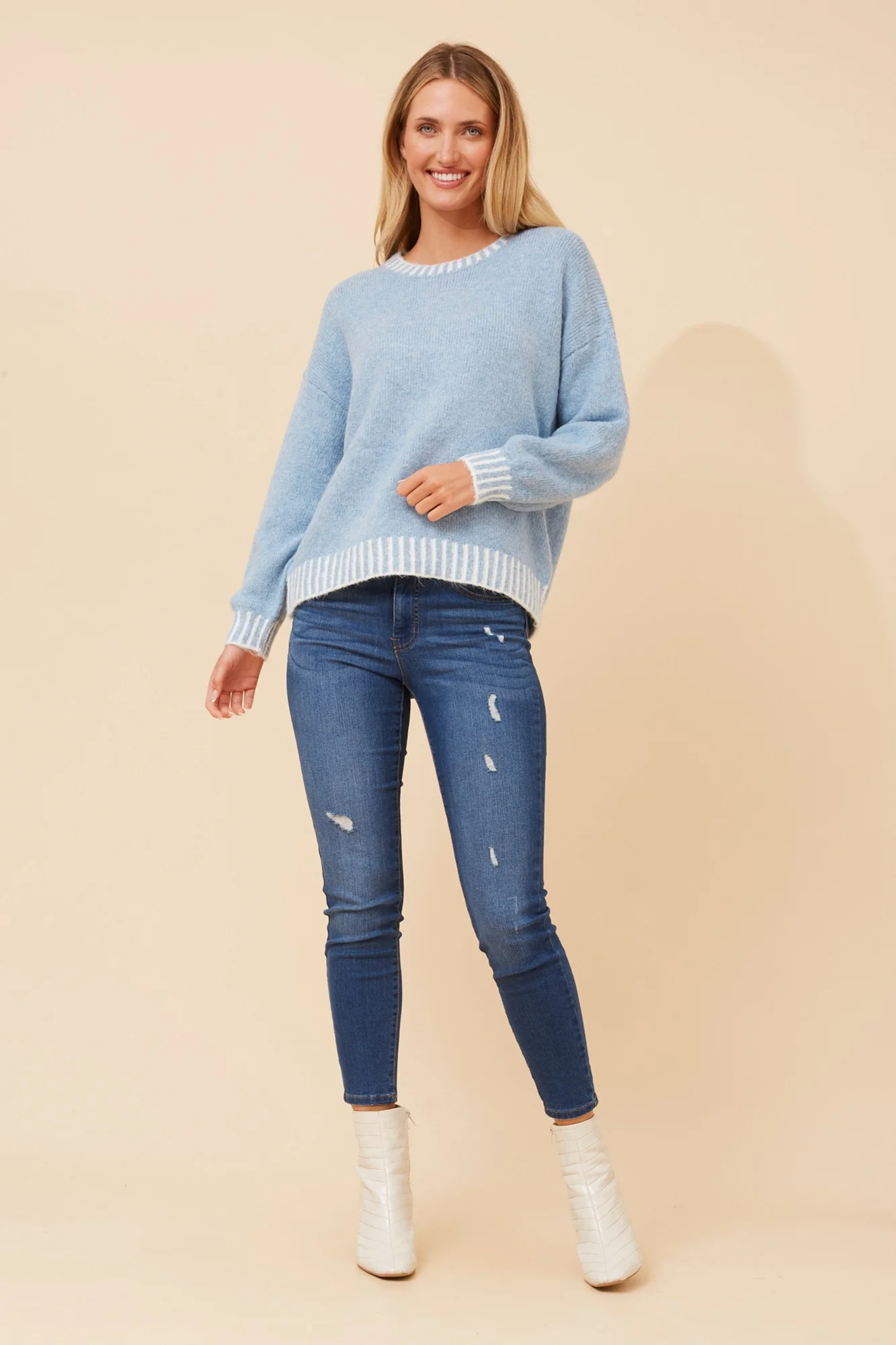Image of MAILANI SOLID KNIT PULLOVER