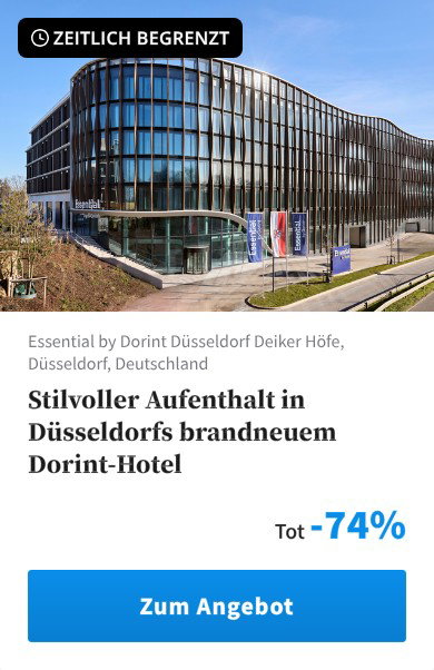 Stilvoller Aufenthalt in Düsseldorfs brandneuem Dorint-Hotel