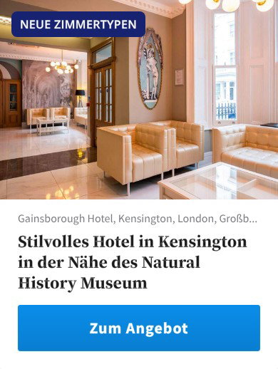 Stilvolles Hotel in Kensington in der Nähe des Natural History Museum