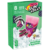 Sun Lolly Water Ice Watermelon & Blackberry