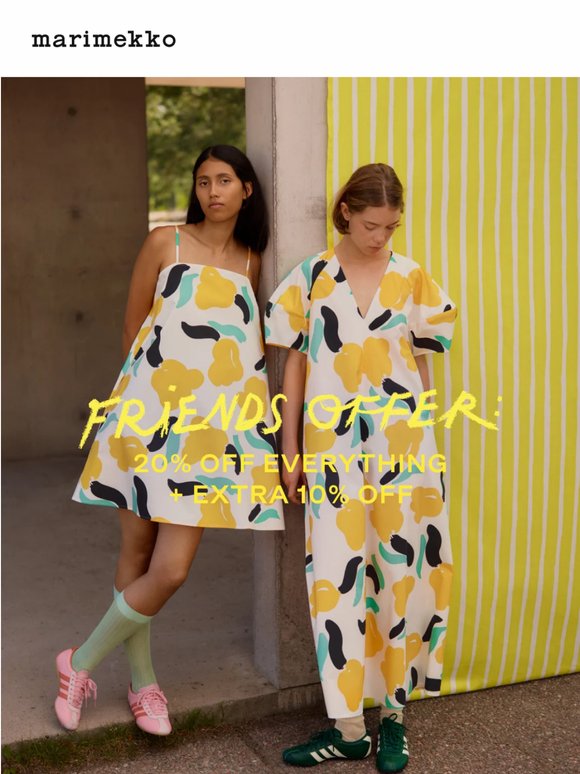 Best sellers 20% off + extra 10%