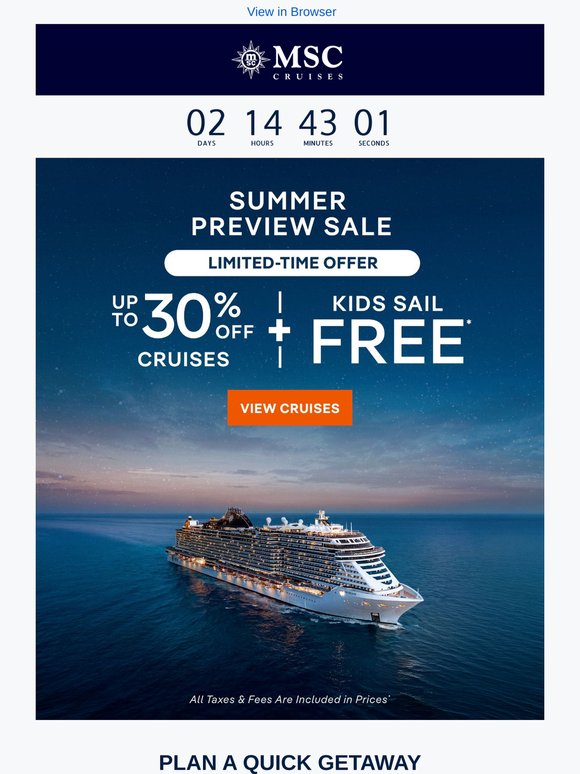 Act Fast! Our Summer Preview Sale Ends Soon