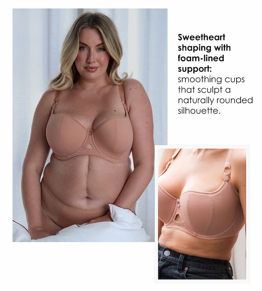 Boost Me Up Padded Balcony Bra Latte Beige