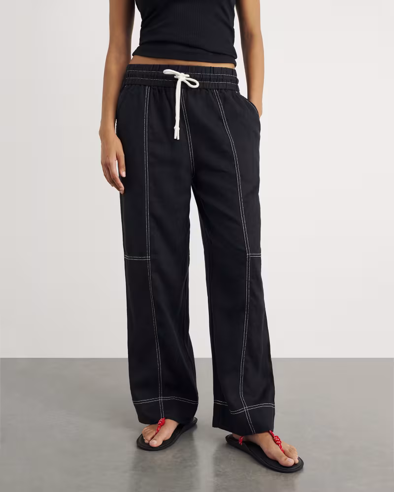 Image of Sabine Linen Relaxed Leg Pant