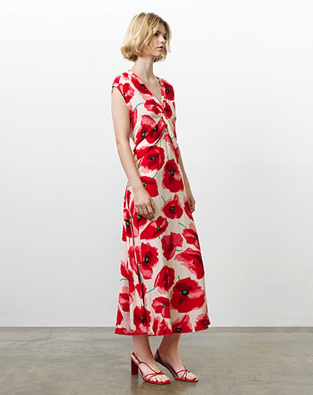 Poppy Eco Lizzie Front Twist Dress