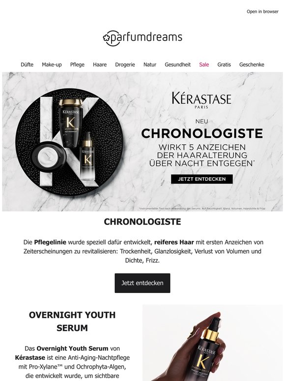 Entdecke die Pflegelinie Chronologiste von Kérastase!