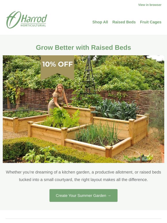 10% Off Raised Beds - Options for Every Garden