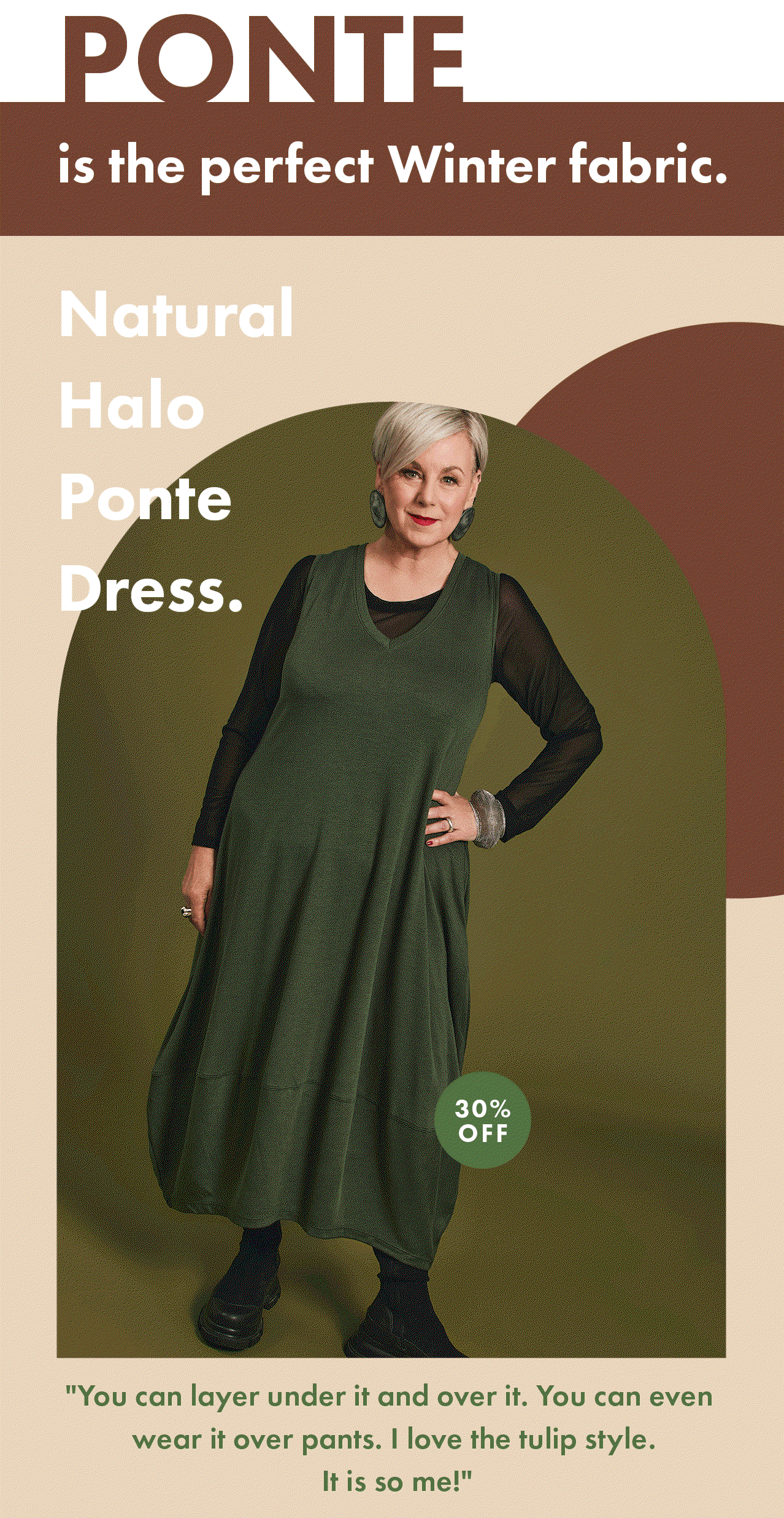 Ponte is the perfect Winter fabric