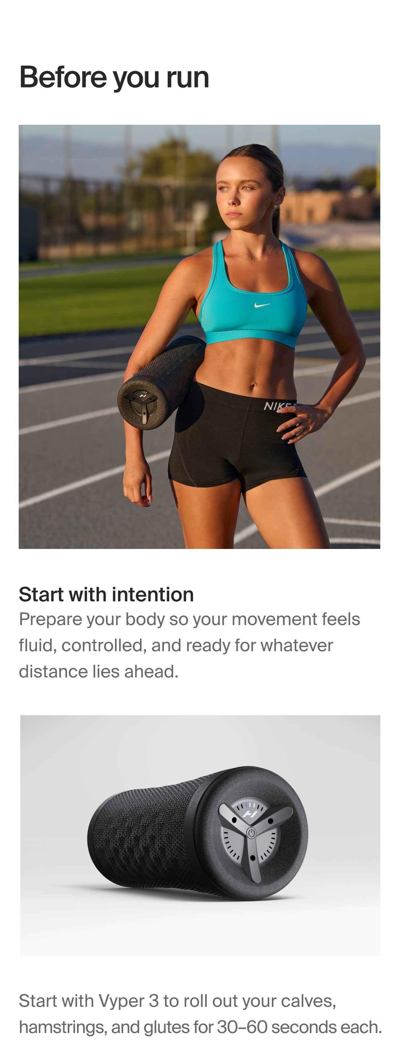 Before you run