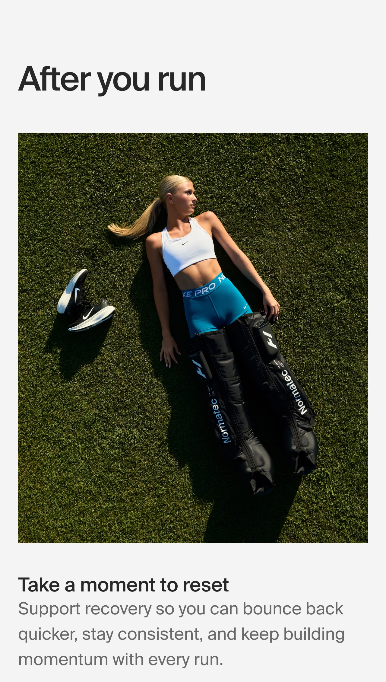 After you run
