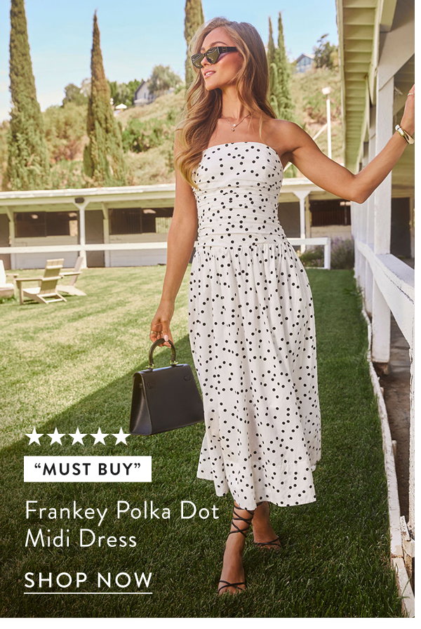 Frankey Polka Dot Midi Dress
