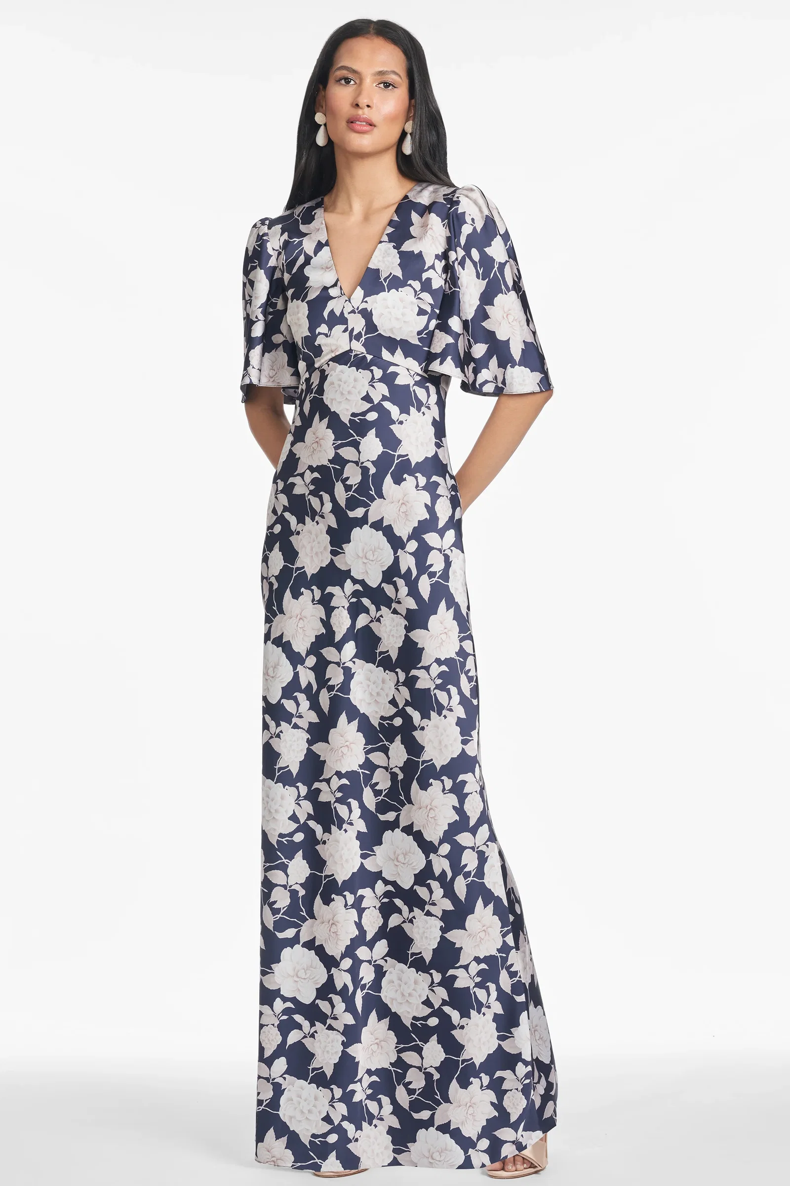 Image of MAE GOWN - ALABASTER BEGONIA