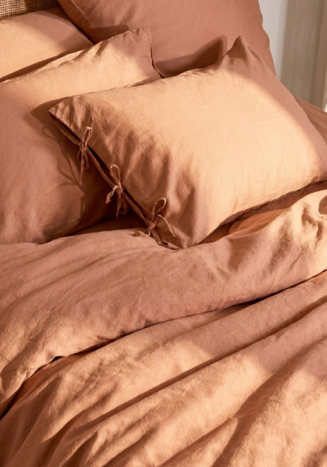 Housse de couette Satheene terrarosa