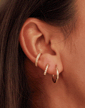 Gold Thick Diamond Style Ear Cuff